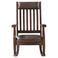 thumbnail image 3 of ACME Raina Chaise à Bascule en Bois avec Coussin Brun et Noyer, 3 of 7