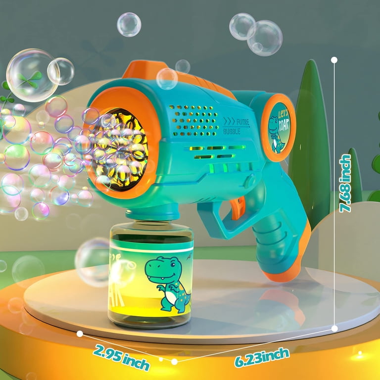 JoyStone Dinosaur Bubble Machine, 2-Pack with Lights photo 4