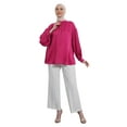 thumbnail image 2 of Fuchsia - Button Collar - Tunic - Refka, 2 of 5