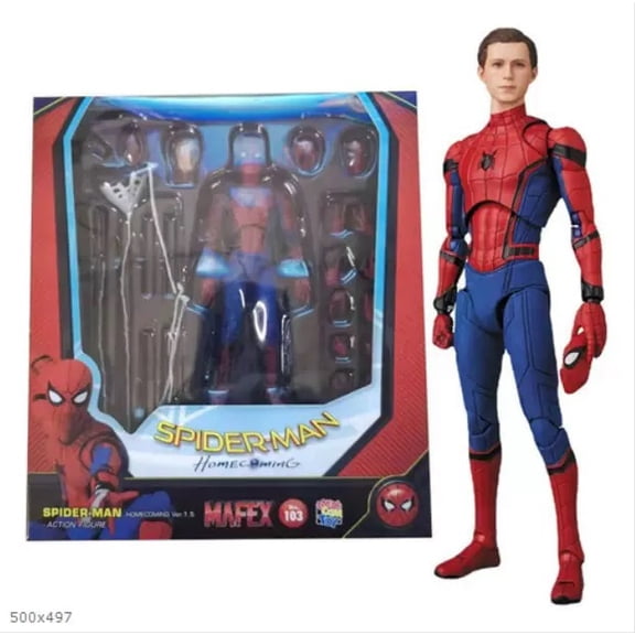 Spider Home coming Movable Action Figure Model, 15cm with Accessories Box Set