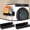 C, variant on 1 Pcs Magnetic Spice Rack for Refrigerator, Heave Duty Magnetic Shelf for Kitchen, Magnet Book Shelf for Whiteboard, Space Container, Drill Free, 29x9cm, Black(B)