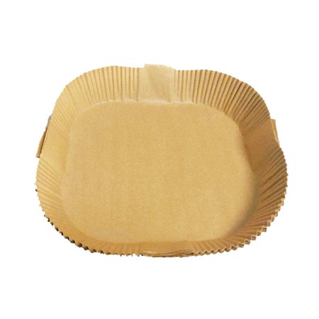 Trayknick 30/50Pcs Fryer Liner Paper Oil-proof Convenient Round Smooth Edges Effective Fryers Steamer Liner for Home