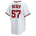 thumbnail image 3 of Men's Nike Shane Bieber White Cleveland Guardians Home Replica Jersey, 3 of 3