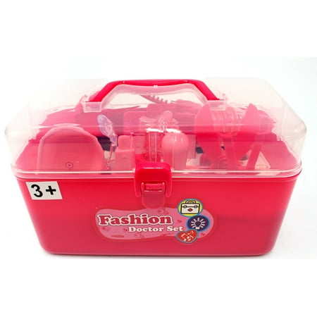 Doctor Nurse Medical Kit Playset (Pink) Toy for 4 year old