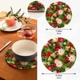 thumbnail image 3 of GZHJMY Christmas Ball Trivets Pot Holders Set of 2, Hot Pads, Table Mats,Placemats Set for Cooking and Baking, Cotton Braided Hot Pads, 7.09"+9.45", 3 of 7