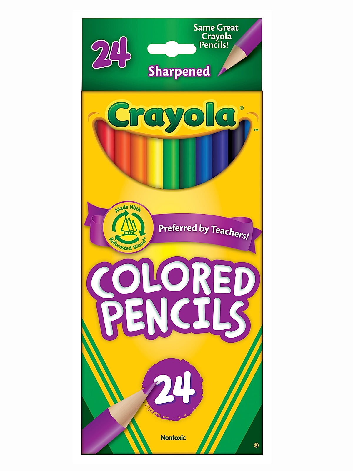 Crayola Colored Pencils Box Of 24 (Pack Of 4) - Walmart ...
