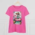 thumbnail image 3 of Women's Cotton Tee, Summer Tee, Flamingo Tee, 3 of 4