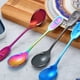thumbnail image 2 of 4pcs Cucharas de café de acero inoxidable Cucharas de mezcla de postre (color surtido), 2 of 6