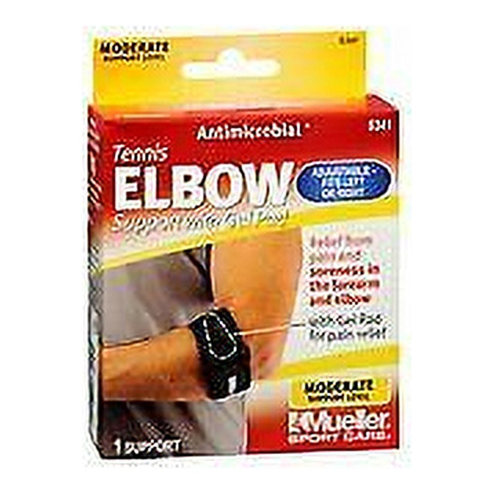 Mueller Sport Care Tennis Elbow Support with Gel Pad One Size #6341-1 ea, Pack of 3