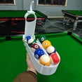 thumbnail image 2 of Billiards Training Rack, 3D Printed Pool Ball Rack with Perfect Alignment, Holds 15 Balls, Portable Practice Tool for Pool Table Accessories, Includes Screwdriver & Rubber Bands - Color 1, 2 of 9