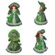 thumbnail image 2 of Muñeca victoriana rural Muñeca de porcelana con vestidos Centros de mesa Muñeca femenina decorativa, 2 of 8