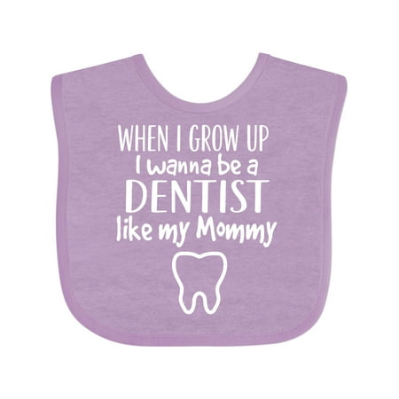 

Inktastic Future Dentist Like Mommy Gift Baby Boy or Baby Girl Bib