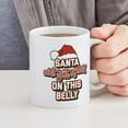 thumbnail image 4 of CafePress - Funny Christmas Santa Belly - 11 oz Ceramic Mug - Novelty Coffee Tea Cup, 4 of 4