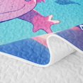 thumbnail image 5 of Manfei Colorful Axolotl Twin Quilt Set,Pastel Salamander Twin Coverlet Set,2-Piece,1 Bedspread and 1 Pillowcase, 5 of 7