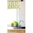 thumbnail image 3 of Ambesonne Yellow Polka Dot Window Valance, Bunny Faces on a Pastel Minimal Rounds, Curtain Valance for Kitchen Bedroom Decor with Rod Pocket, 54" X 12", Yellow Tan, 3 of 3