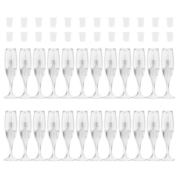 SIEYIO 24 Pieces Liquid Tube Empty Lip Gloss Tubes Lip Gloss Containers Makeup Supplies
