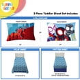 thumbnail image 2 of Juego de sábanas Sunny Side Up Spiderman 100% microfibra azul, 2 of 6