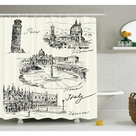 - Ambesonne Floral Tulip Paisley Mandala Shower Curtain Set
