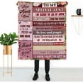 thumbnail image 6 of Yibo Mom Gift from Daughter Blanket Flannel Soft and Comfortable Anti-static Bed Sofa Blanket, 6 of 9