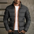 thumbnail image 2 of Sport Coats for Men Fashion Casual Solid Color Jackets Zipper Pockets Long Sleeve Hoodless Casual Outwear, 2 of 6