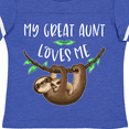 thumbnail image 4 of Inktastic My Great Aunt Loves Me Cute Sloth and Baby Boys or Girls Toddler T-Shirt, 4 of 5
