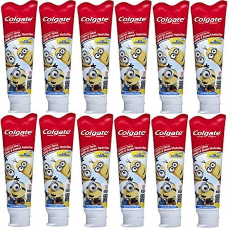 Colgate Kids Toothpaste With Anticavity Fluoride, Minions, 4.6 Ounce (Pack Of 12)