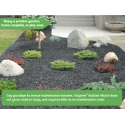 Silver Rubber Playground & Landscape mulch by Viagrow, 1.5 CF Bag ( 11.2 Gallons / 42.3 Liters)
