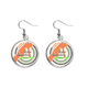 thumbnail image 1 of Deporte de invierno skate boarding atletas ilustración Pendientes pendientes de plata colgantes joyas señora Unbranded M, 1 of 3
