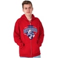 thumbnail image 5 of Illinois Prairie State IL Smurfs Zip Up Hoodie Men's Women's Brisco Brands M, 5 of 6