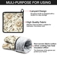 thumbnail image 7 of Pioneer Flower and Bird Kitchen Oven Mitt and Pot Holder Sets 4 Pcs for Baking, Cooking and Grilling, Heat Resistant Up To 392 °F, 7 of 7