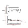 thumbnail image 2 of Adjustable Floor Rail/Door Bm Rail for Steelless Sliding Doors (1 pc), 2 of 5