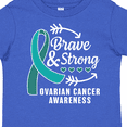 thumbnail image 4 of Inktastic Ovarian Cancer Awareness Brave and Strong with Arrows Boys or Girls Toddler T-Shirt, 4 of 5