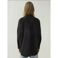 thumbnail image 4 of Relaxed Fit Long Sleeve Linen Blend Shirt, 4 of 5