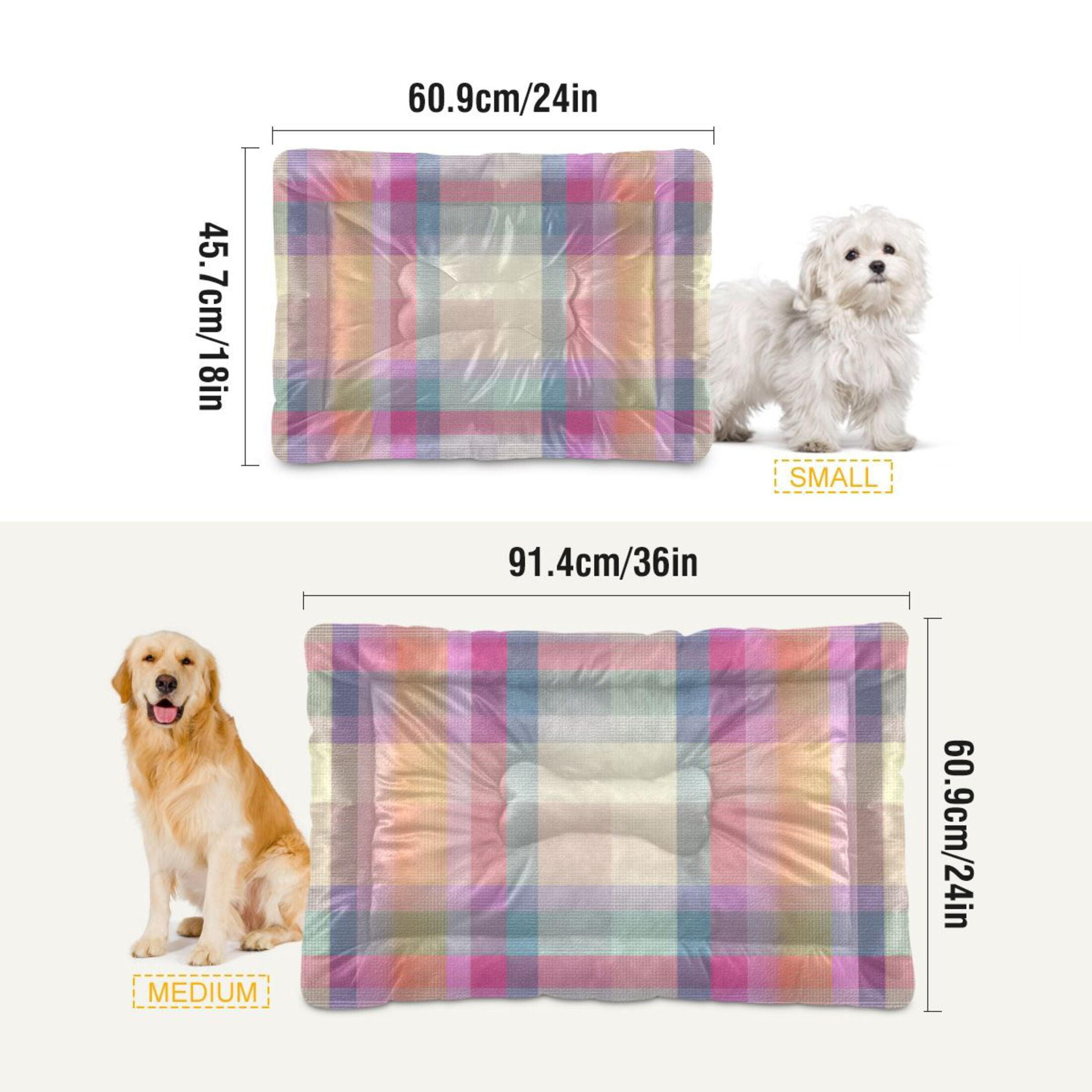 Cozy Mat Pet Bed Indoor Outdoor Warm Soft For Cat Dog Puppy(S/M) Vibrant Pastel Hues