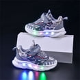 thumbnail image 2 of OGLCCG Kids Light Up Shoes Led Flash Sneakers for Boys Girls Lightweight Outdoor Athletic Mesh Breathable Gym Running Sneakers, 2 of 4