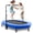 Blue, variant on Foldable Mini Trampoline with Adjustable Handle, Parent-Child Rebounder Trampoline Max 220lbs for Kids & Family Exercise