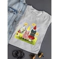 thumbnail image 3 of Gnome Neighbors Iii. T-Shirt Women -Grace Popp Designs, Female Small, 3 of 4
