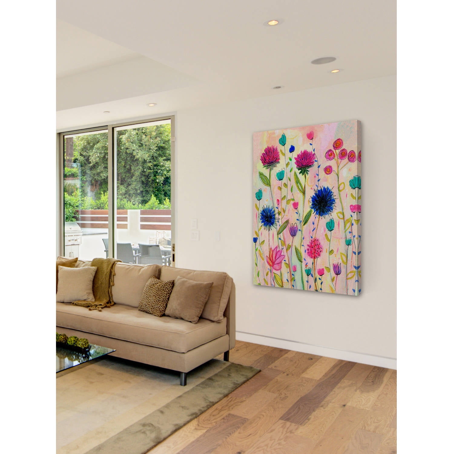 Marmont Hill "Thistle" by Sascalia Painting Print on Wrapped Canvas