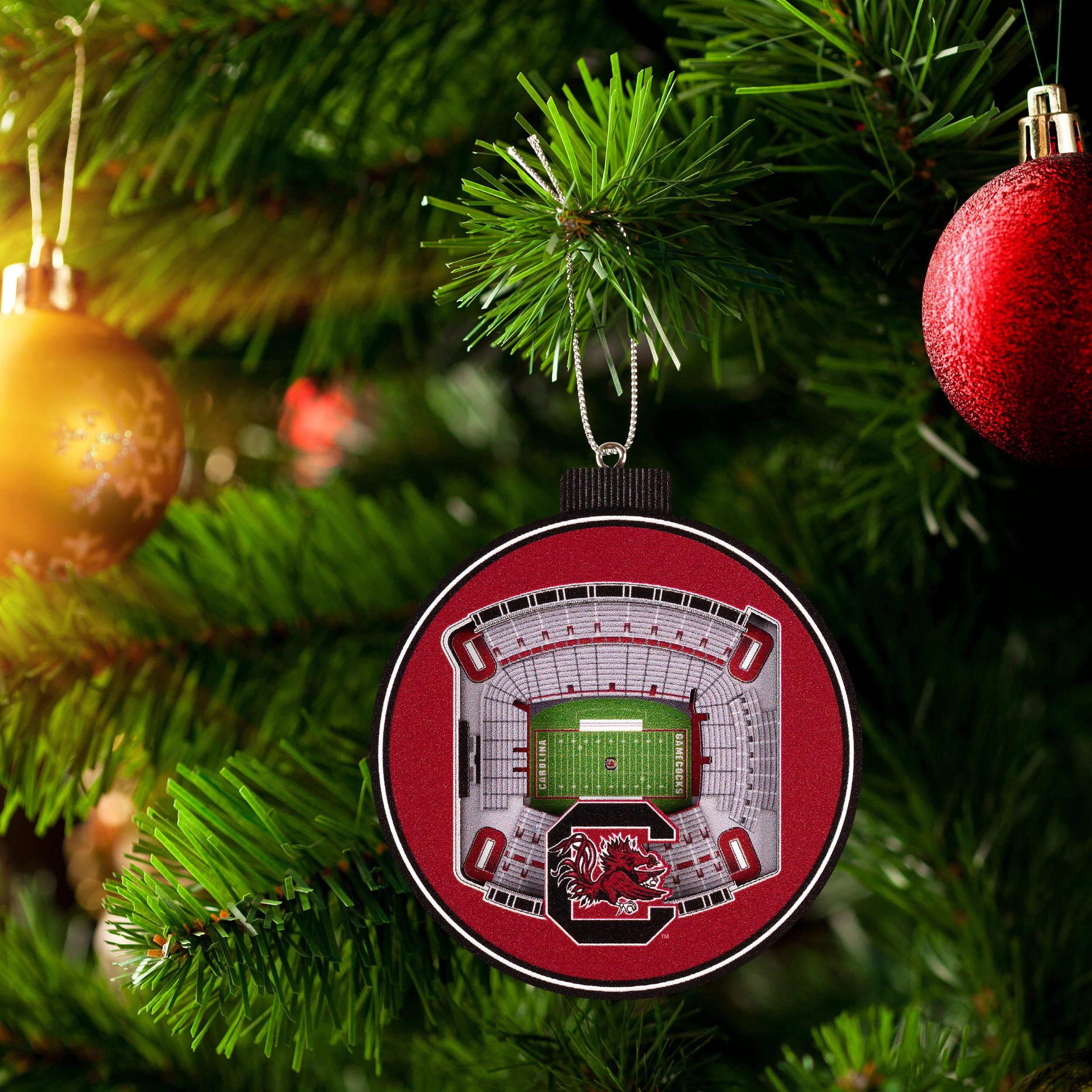 YouTheFan NCAA South Carolina Gamecocks 3D StadiumView Ornament