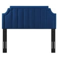 thumbnail image 3 of Modway Alyona Channel Tufted Performance Velvet Twin Headboard in Navy, 3 of 10