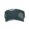 thumbnail image 2 of ZICANCN Sun Visors Hat for Women and Men, Bule Art Floral Background Beach Hats, Sports Hat for Golf Tennis Running, 2 of 7