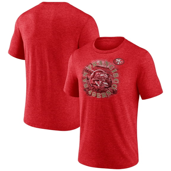 Men's Scarlet San Francisco 49ers Sporting Chance Tri-Blend T-Shirt