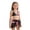 Black, variant on AWZXDE Two Piece Swimsuit For Girls Floral Print Bikini Swimwear For Big Girls And Teens Summer Beach Pool Outfit