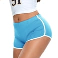 thumbnail image 5 of COMVALUE Women's Sexy Booty Shorts Retro Dolphin Shorts Sports Yoga Gym Running Hot Pants Sky Blue S, 5 of 7