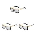 thumbnail image 1 of Qarigey Gafas de sol Metal Moda Marco cuadrado Gafas Gafas ligeras Accesorios para adultos Gafas para conducir Blanco-plata Type1 NO1, 1 of 6