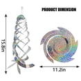 thumbnail image 3 of 15.8 inch Bird Repellent Spiral Reflectors, Hanging Reflective Bird Deterrent Device Garden Decorative Scare Birds Away (12 pcs), 3 of 7