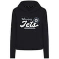 thumbnail image 2 of Women's Levelwear  Black Winnipeg Jets Sweet Monument Tri-Blend Cropped Pullover Hoodie, 2 of 3