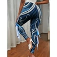 thumbnail image 2 of inlzdz Womens Fish Scale Printed High Waist Leggings Yoga Pencil Pants Type B XL, 2 of 3