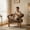 Brown, variant on Usaint 25" Oversized Barrel Accent Chairs, Upholstered Chenille Chairs, Cozy Reading Chairs for Living Room, Bedroom & Apartment, Set of 2, Brown