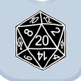 thumbnail image 4 of Inktastic 20 Sided Black Dice Boys or Girls Baby Bib, 4 of 4